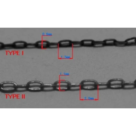 40cm universal fine chains set (2 types), 1/700 - Master Tools 06624