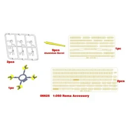 Italian Navy Battleship RN Roma Acces. - Trumpeter 06625