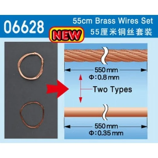 55cm Brass Wire set - Master Tools 06628