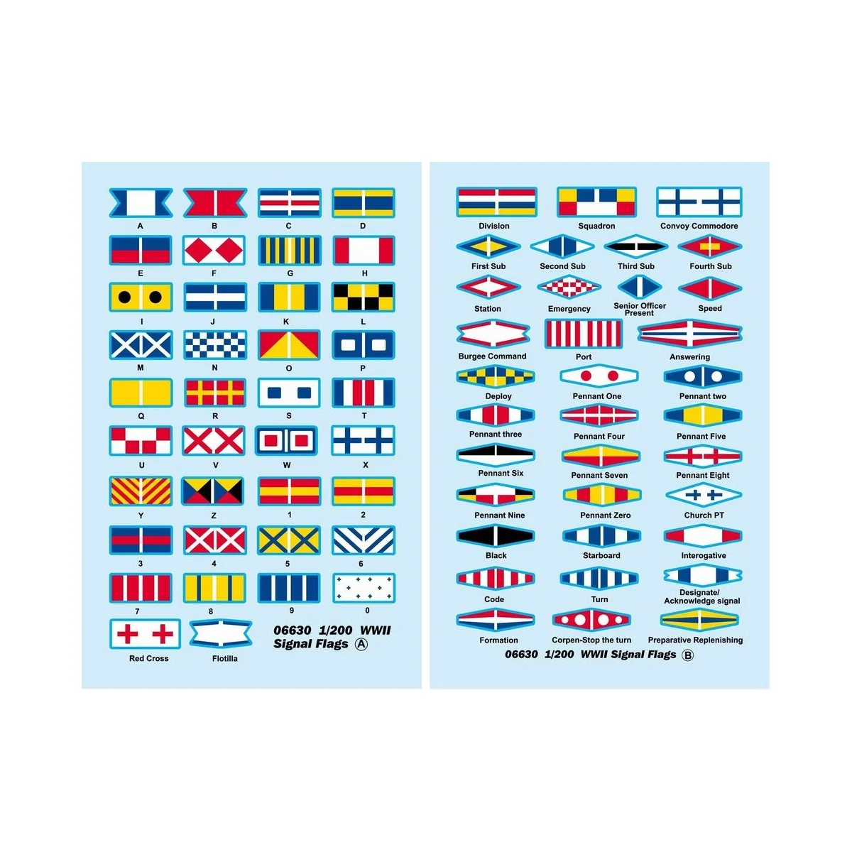 WWII Signal Flags - Trumpeter 06630