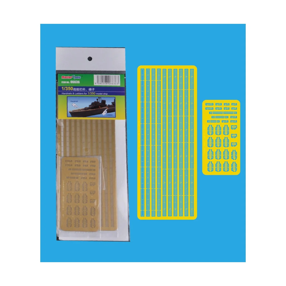 Handrails & Ladders for 1/350 model ship - Trumpeter 06636