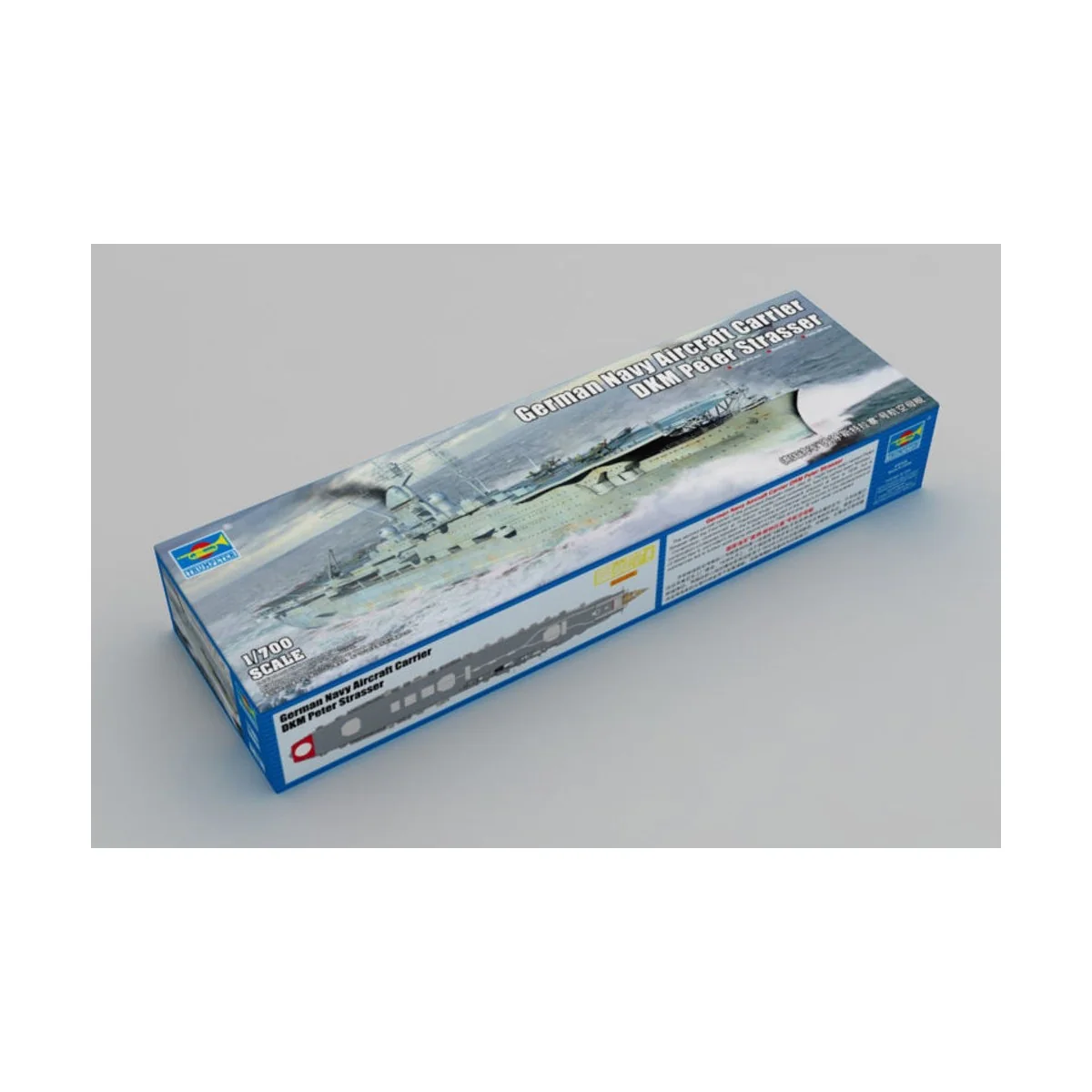 German Navy Aircraft Carrier DKM Peter Strasser, 1/700 - Trumpeter ...