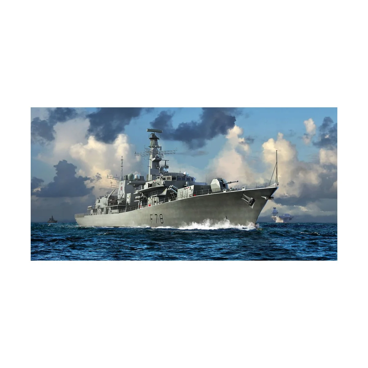 HMS TYPE 23 Frigate Kent(F78), 1/700 - Trumpeter 06719 HMS TYPE 23 Frigate Kent(F78), 1/700 - Trumpeter 06719