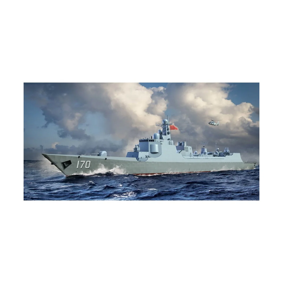 PLA Navy Type 052C Destroyer, 1/700 - Trumpeter 06730