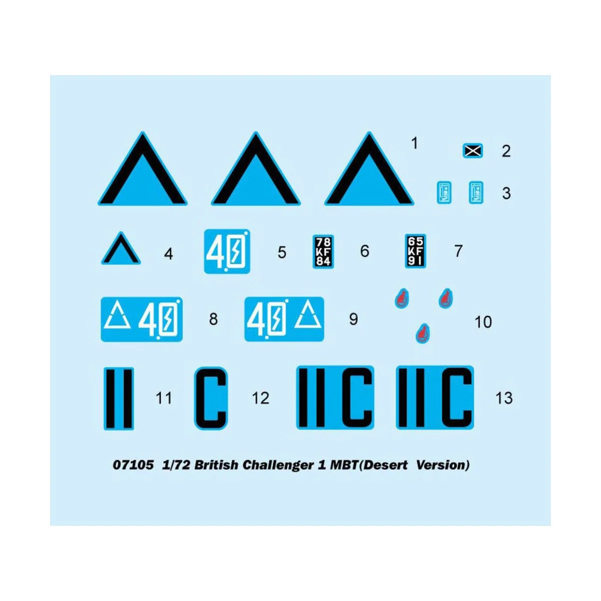 British Challenger 1MTB (Desert version), 1/72 - Trumpeter 07105