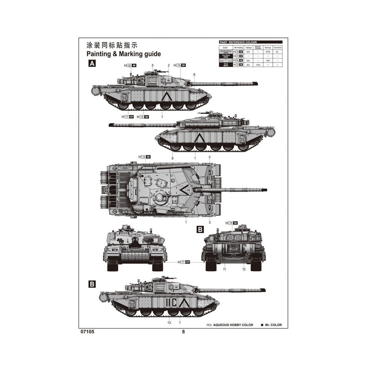 British Challenger 1MTB (Desert version), 1/72 - Trumpeter 07105