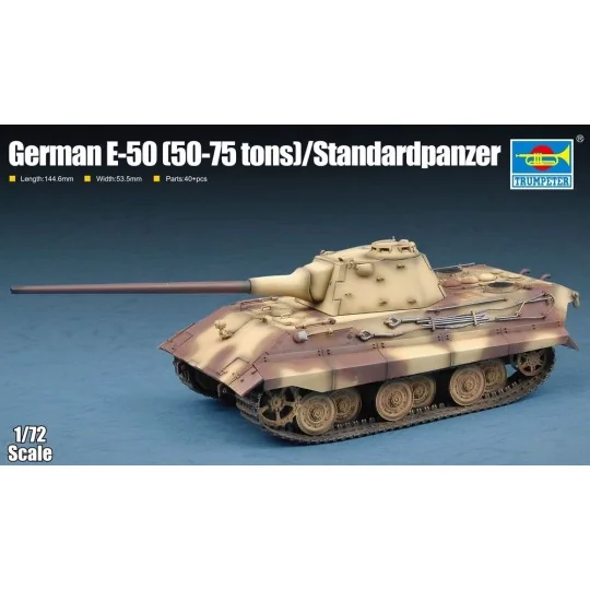 German E-50(50-75 tons)/Standardpanzer, 1/72 - Trumpeter 07123 German E-50(50-75 tons)/Standardpanzer, 1/72 - Trumpeter 07123