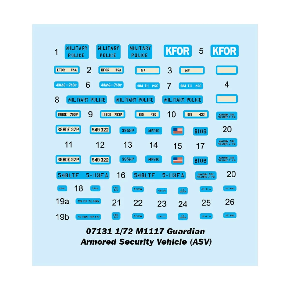 M1117 Guardian Armored Security Vehicle (ASV) - Trumpeter 07131