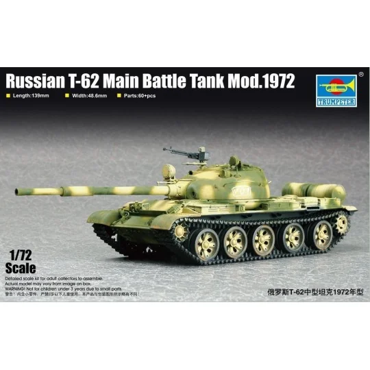 Russian T-62 Main Battle Tank Mod.1972 - Trumpeter 07147