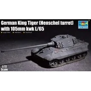 German King Tiger(Henschel turret) with 105mm kWh L/65, 1/72 - Trum...