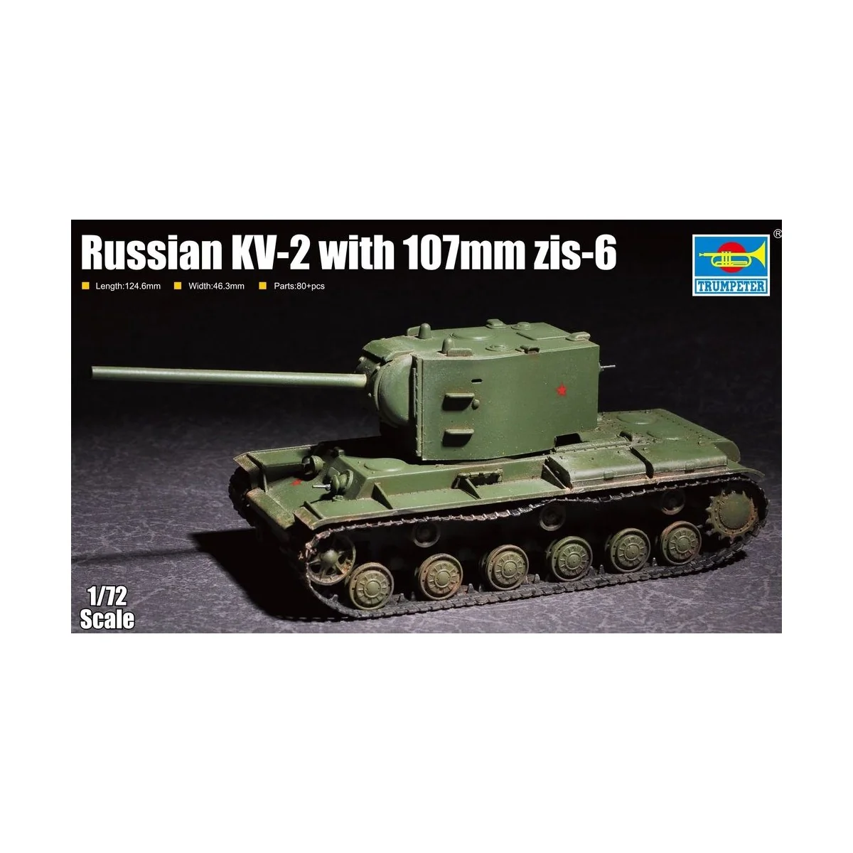 Russian KV-2 with 107mm zis-6 - Trumpeter 07162