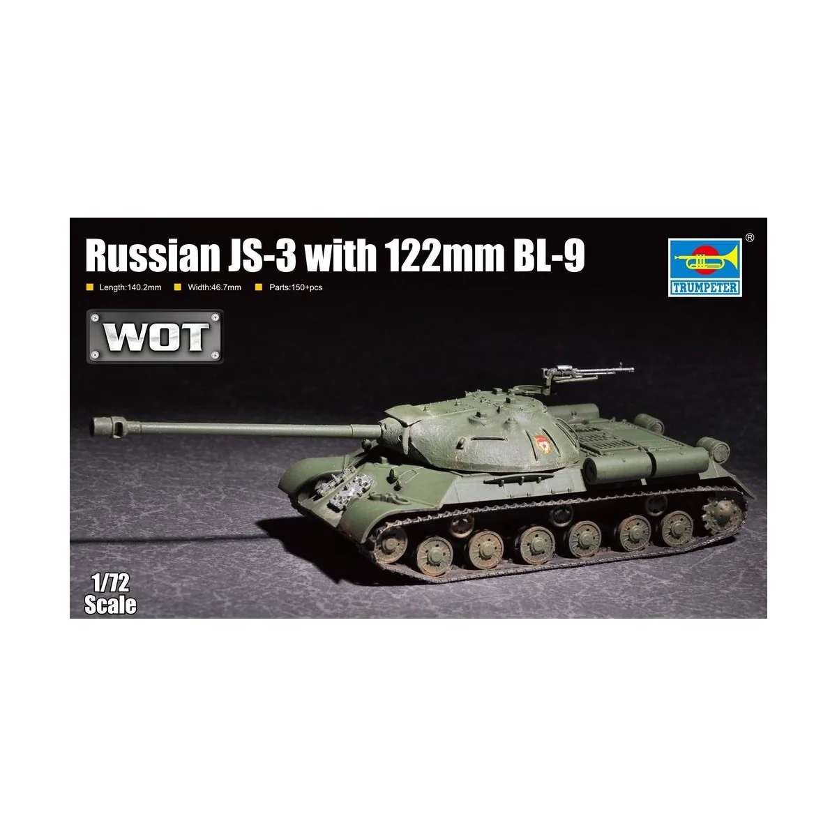 Russian JS-3 with 122mm BL-9 - Trumpeter 07163