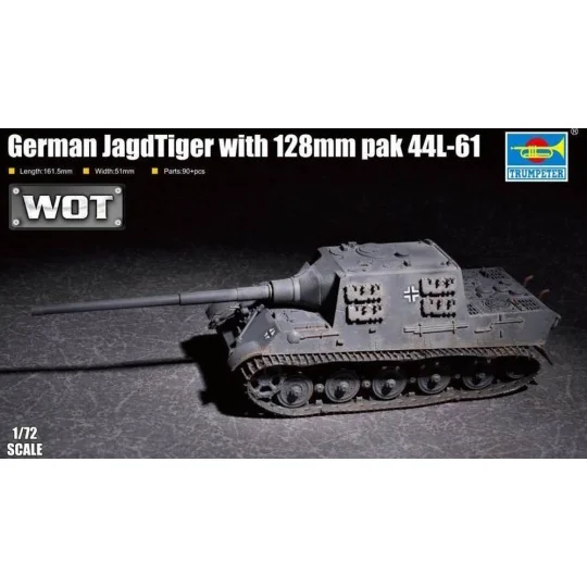 German JagdTiger with 128mm pal 44L-61, 1/72 - Trumpeter 07165 German JagdTiger with 128mm pal 44L-61, 1/72 - Trumpeter 07165