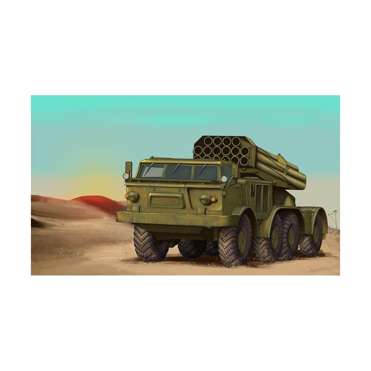 Russian 9P140 TEL of 9K57 Uragan Multiple Launch Rocket System - Tr...