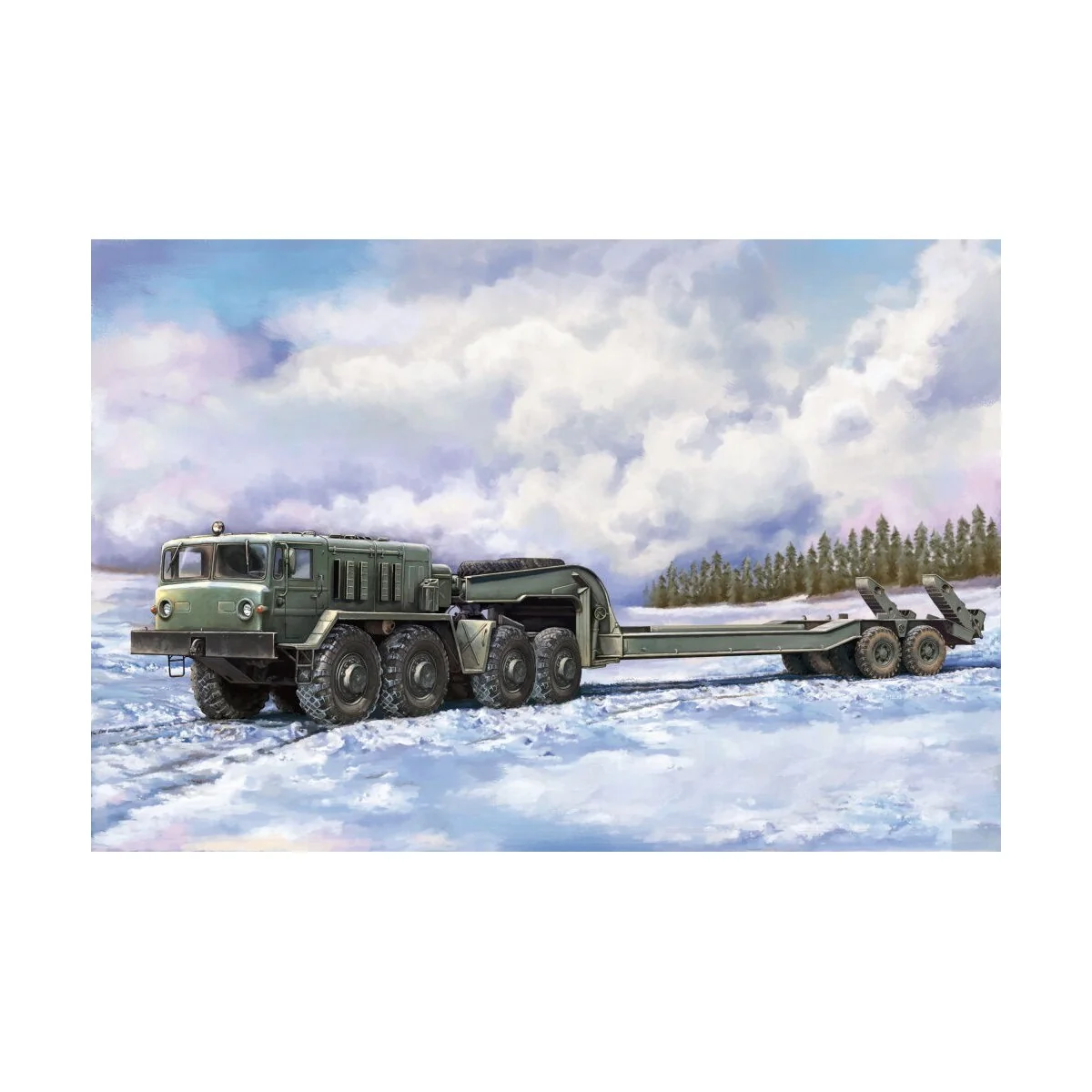 MAZ-537G intermediate type with MAZ/ChMZAP 5247G semi-trailer - Tru...
