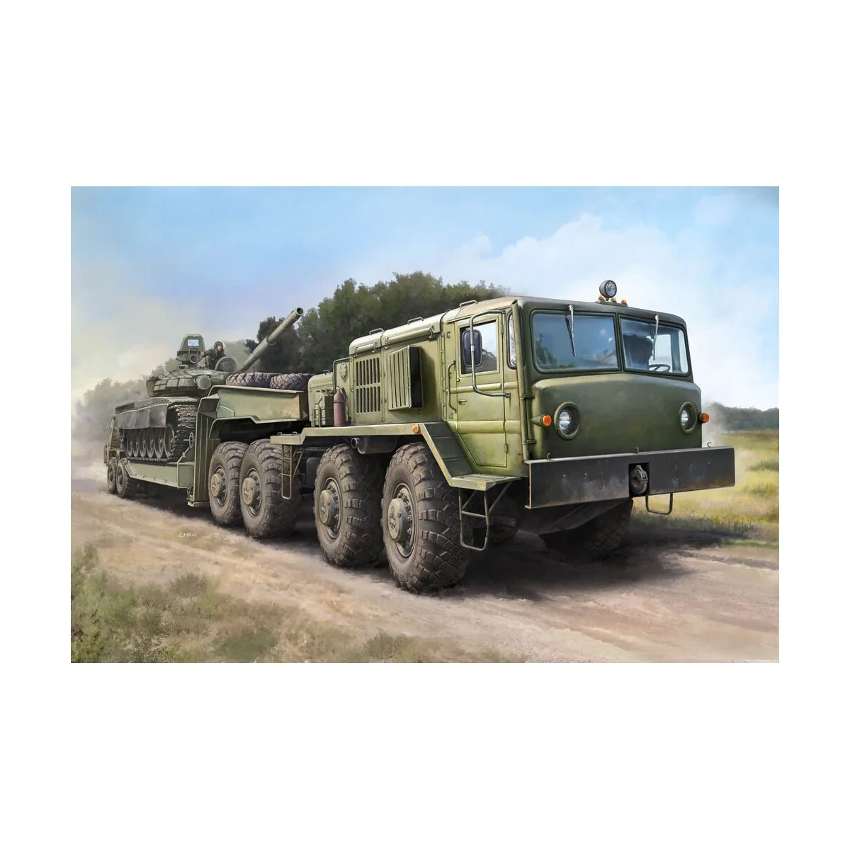 MAZ-537G Late Production type with MAZ/ChMZAP-5247G semitrailer - T...