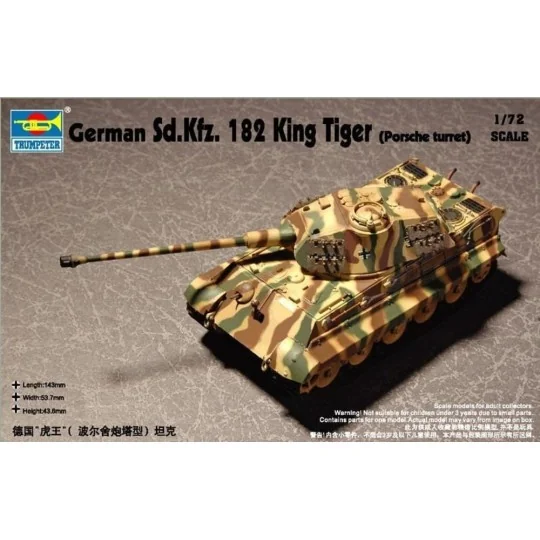 German Sd.Kfz. 182 King Tiger, 1/72 - Trumpeter 07202