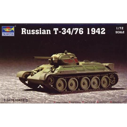 Russian T-34/76 Model 1942, 1/72 - Trumpeter 07206 Russian T-34/76 Model 1942, 1/72 - Trumpeter 07206
