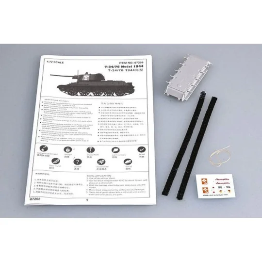 Soviet T-34/76 Model 1943, 1/72 - Trumpeter 07208