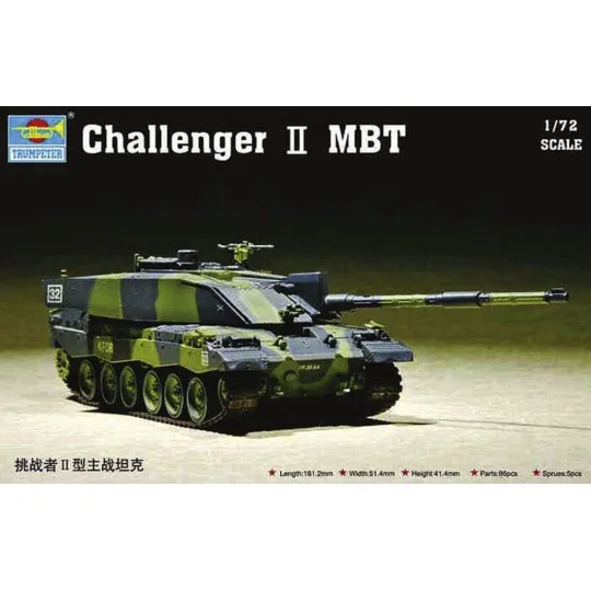 Challenger II MBT, 1/72 - Trumpeter 07214
