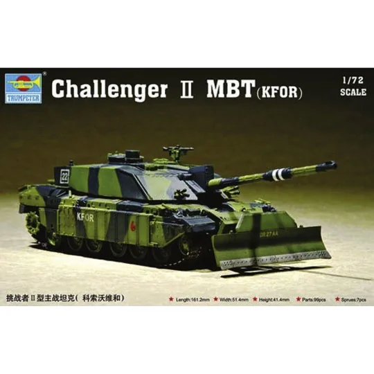 Challenger II MBT (KFOR), 1/72 - Trumpeter 07216 Challenger II MBT (KFOR), 1/72 - Trumpeter 07216