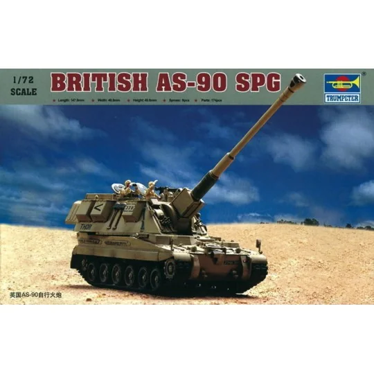 Britisch AS-90 Self-Propelled Howitzer, 1/72 - Trumpeter 07221 Britisch AS-90 Self-Propelled Howitzer, 1/72 - Trumpeter 07221