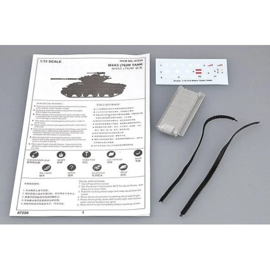 M4A3 76(W) Tank, 1/72 - Trumpeter 07226