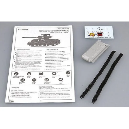 M4A3E8 Tank (T80 Track), 1/72 - Trumpeter 07229