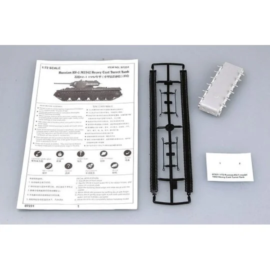 KV-1 1942 Heavy Cast Turret, 1/72 - Trumpeter 07231 KV-1 1942 Heavy Cast Turret, 1/72 - Trumpeter 07231