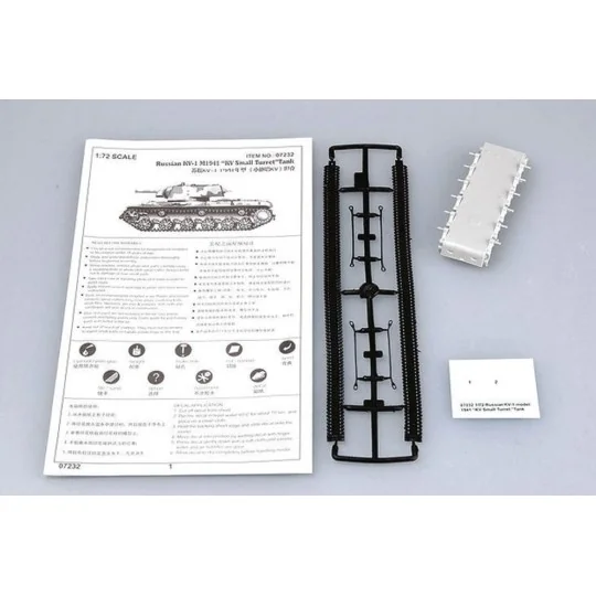 Russian KV-1 M1941 ''KV Small Turret'' Tank, 1/72 - Trumpeter 07232 Russian KV-1 M1941 ''KV Small Turret'' Tank, 1/72 - Trumpeter 07232