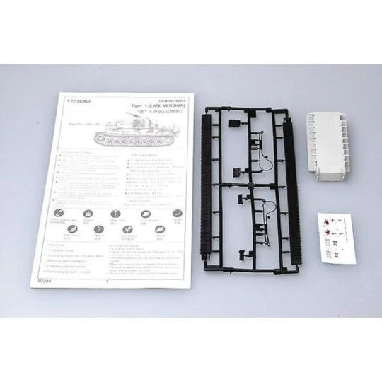 Tiger 1 Tank (Late), 1/72 - Trumpeter 07244 Tiger 1 Tank (Late), 1/72 - Trumpeter 07244