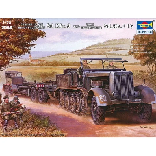 Sd.Kfz.9(18t)Half-Track, 1/72 - Trumpeter 07275