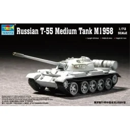 Russian T-55 Medium Tank M1958, 1/72 - Trumpeter 07282