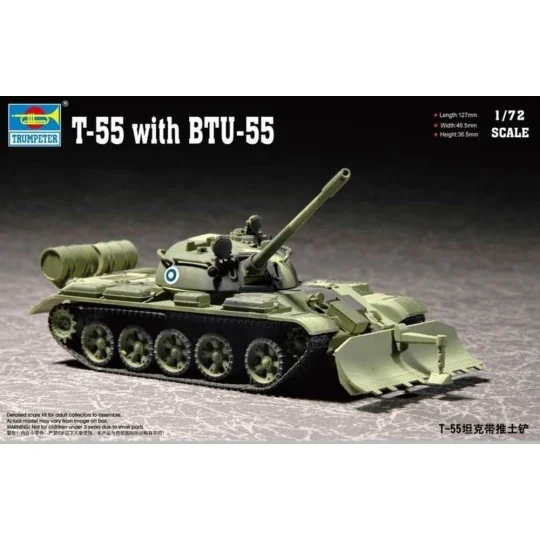 T-55 with BTU-55, 1/72 - Trumpeter 07284