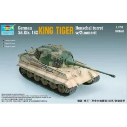 King Tiger Henschel Turret w/Zimmerit - Trumpeter 07291
