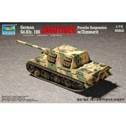 German Sd.Kfz 186 Jgdtiger wZimmerit Porsche gear - Trumpeter 07294