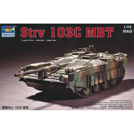 Swedish Strv 103C MBT, 1/72 - Trumpeter 07298 Swedish Strv 103C MBT, 1/72 - Trumpeter 07298