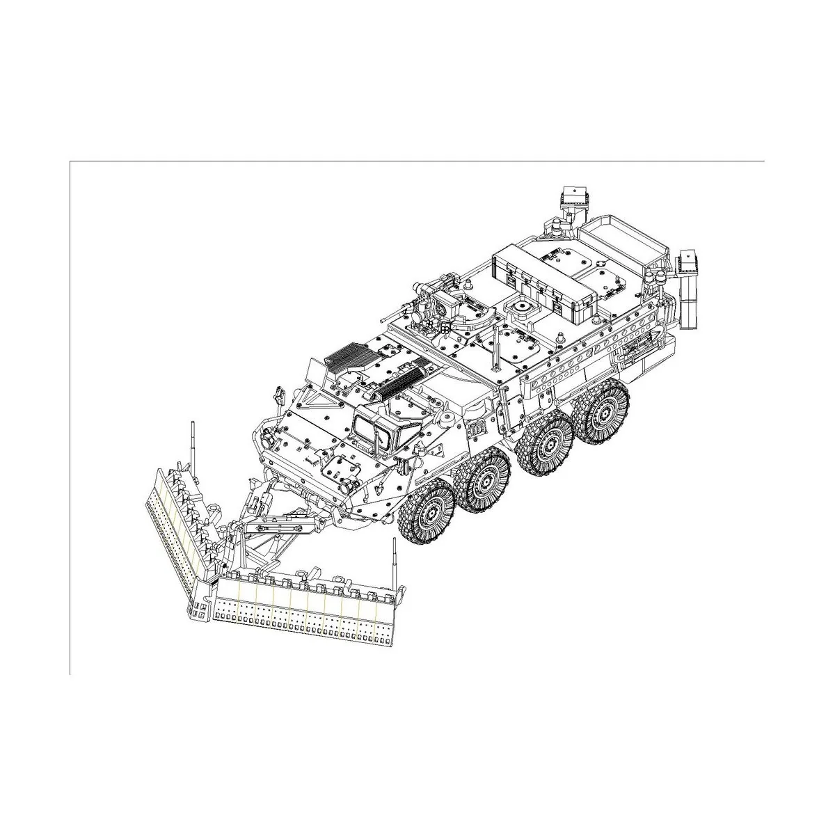 M1132 Stryker Engineer Squad Vehicle w/SMP&, 1/72 - Trumpeter 07427