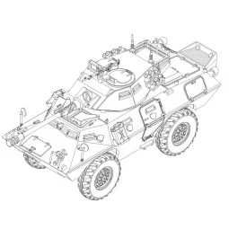 LAV-150 Commando AFV w/ Cockerill 90mm Gun, 1/72 - Trumpeter 07443