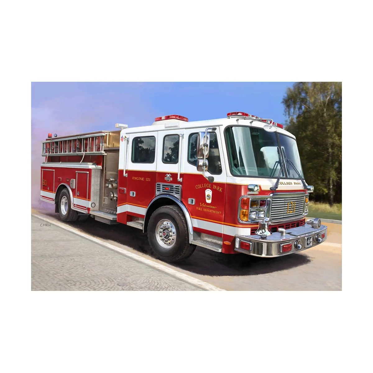American LaFrance Eagle Fire Pumper, 1/72 - Trumpeter 07445