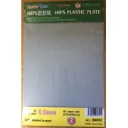 HIPS 0,5mm plastic sheet(210mmx300mmx2pc - Master Tools 08002