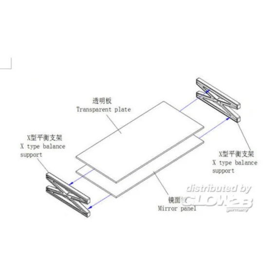Mirror display stand - Master Tools 08006