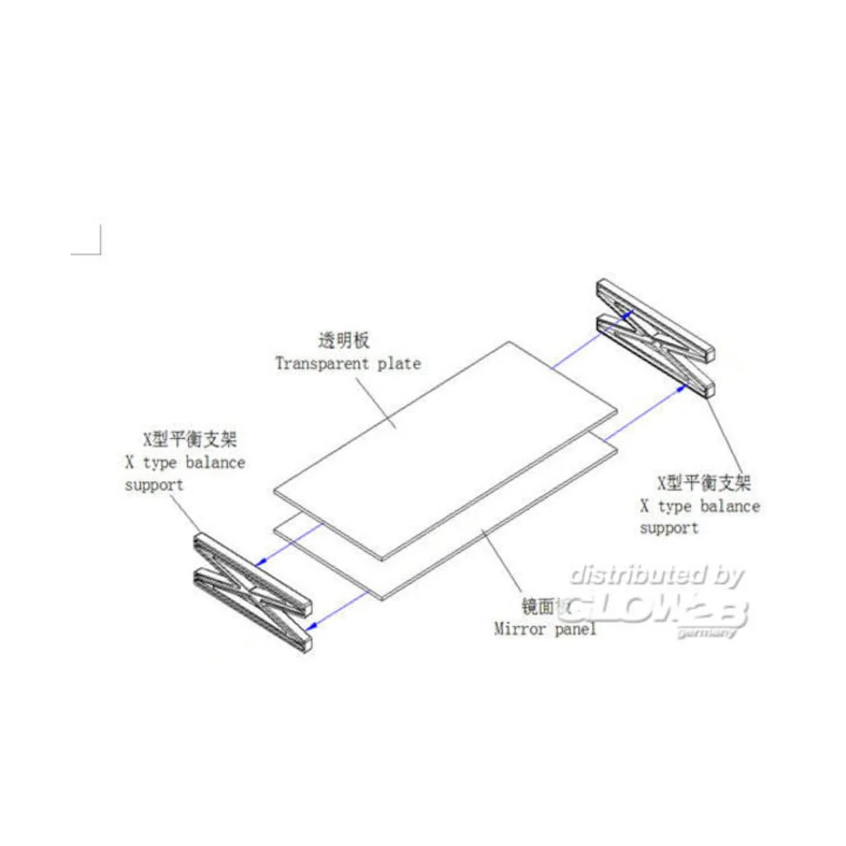 Mirror display stand - Master Tools 08006