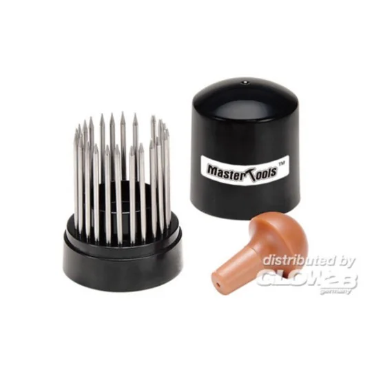 HG Micro Rivet Punch (23 Pcs , 0.25mm-1.35mm) - Master Tools 08020