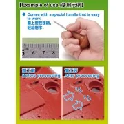 HG Micro Rivet Punch (23 Pcs, 0.25mm-1.35mm) - Master Tools 08020