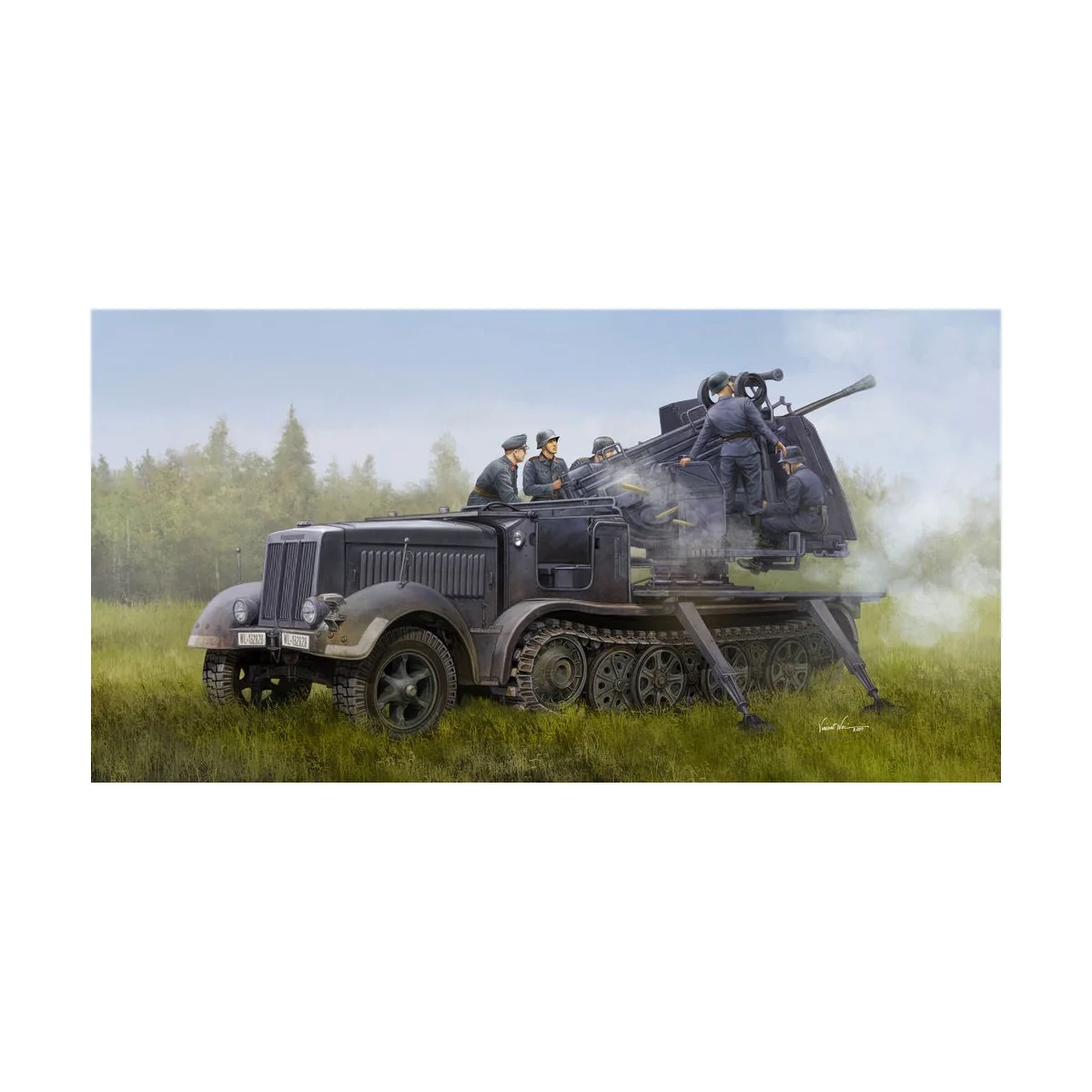 German 5cm FLAK 41auf Selbstfahrlafette(Sd.Kfz.7/2), 1/35 - Trumpet... German 5cm FLAK 41auf Selbstfahrlafette(Sd.Kfz.7/2), 1/35 - Trumpet...