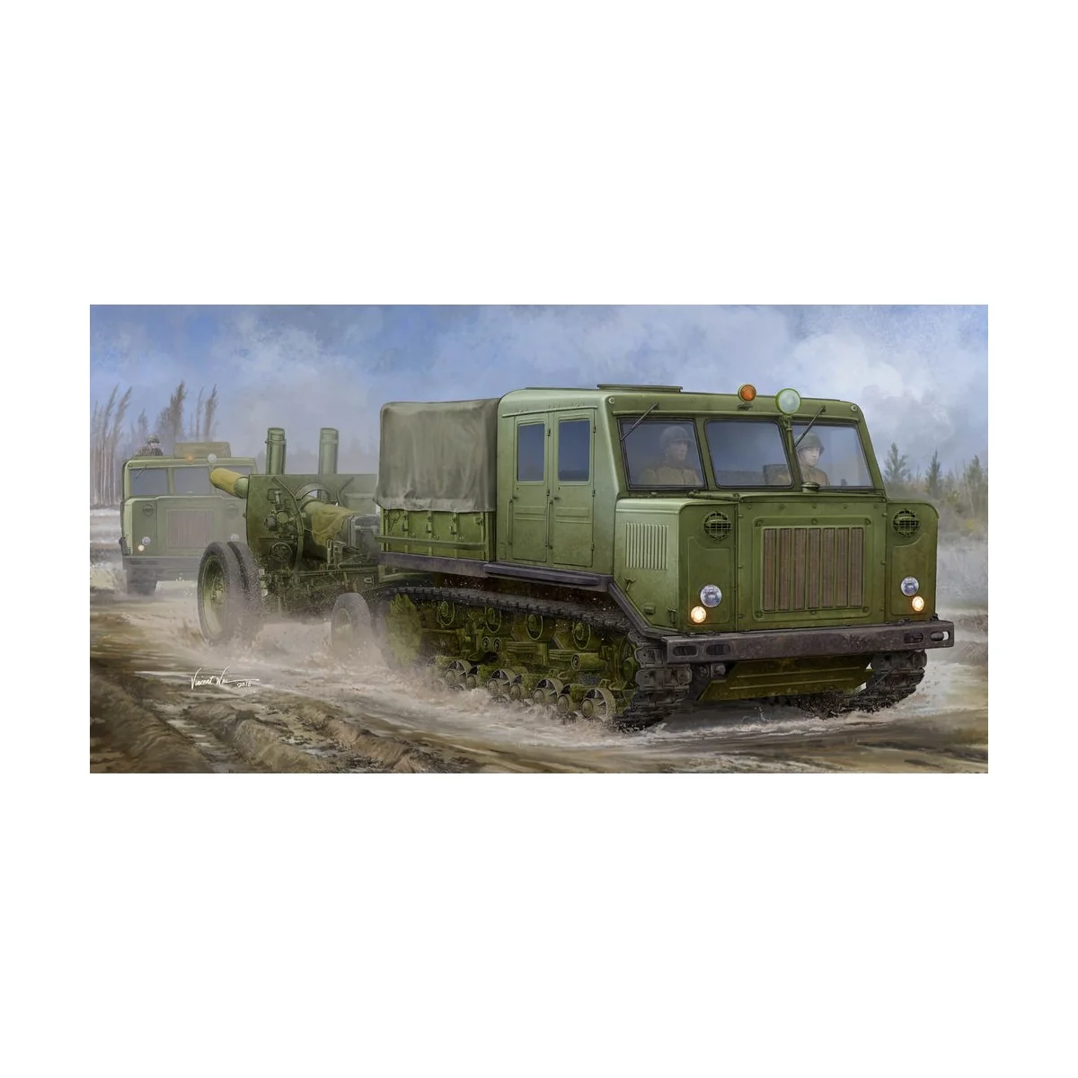 Trumpeter - Russian AT-S Tractor - 09514