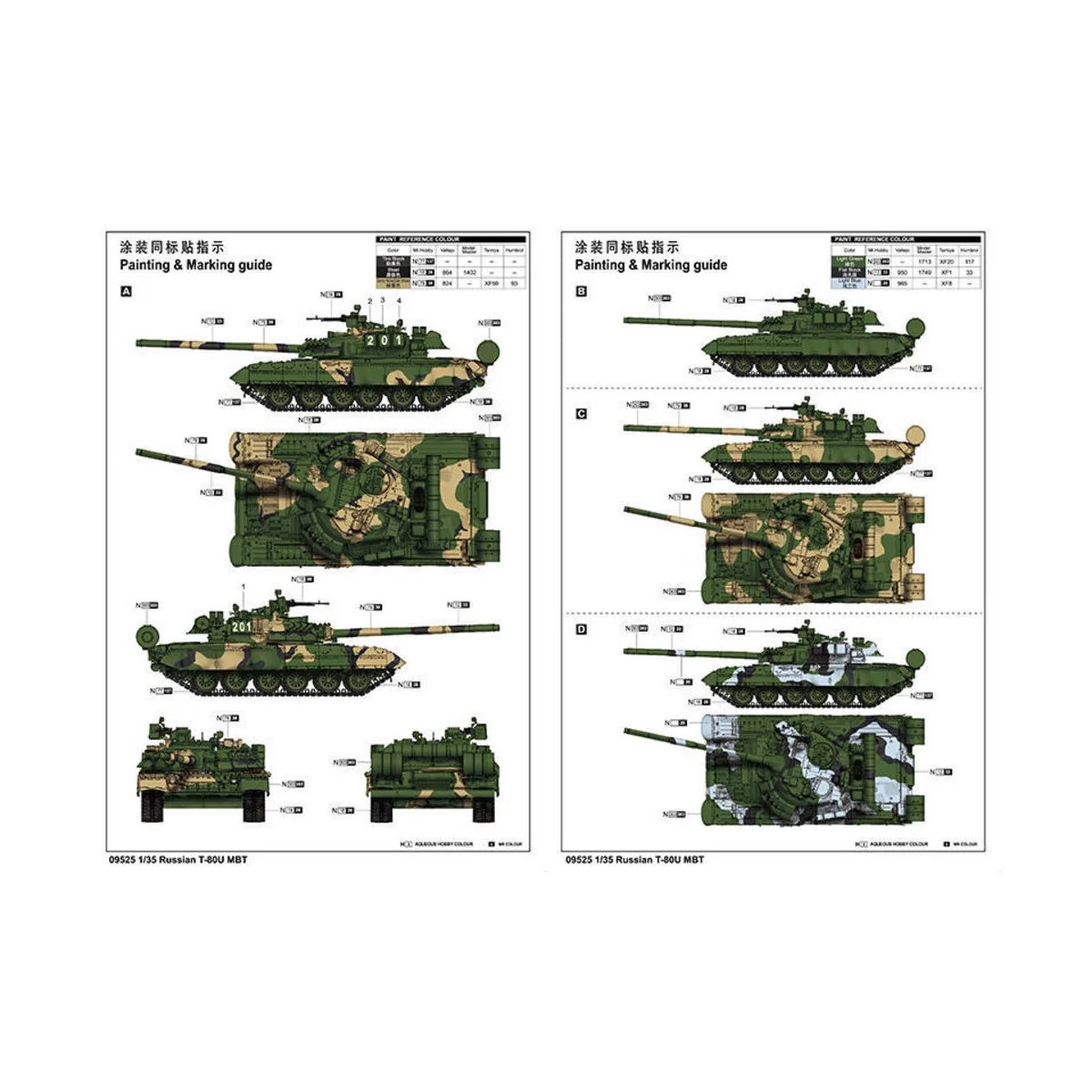 Russian T-80U MBT, 1/35 - Trumpeter 09525 Russian T-80U MBT, 1/35 - Trumpeter 09525