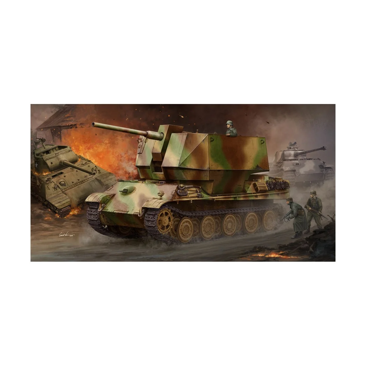 Trumpeter - Flakpanther w/8.8cm Flak 36/37 - 09531