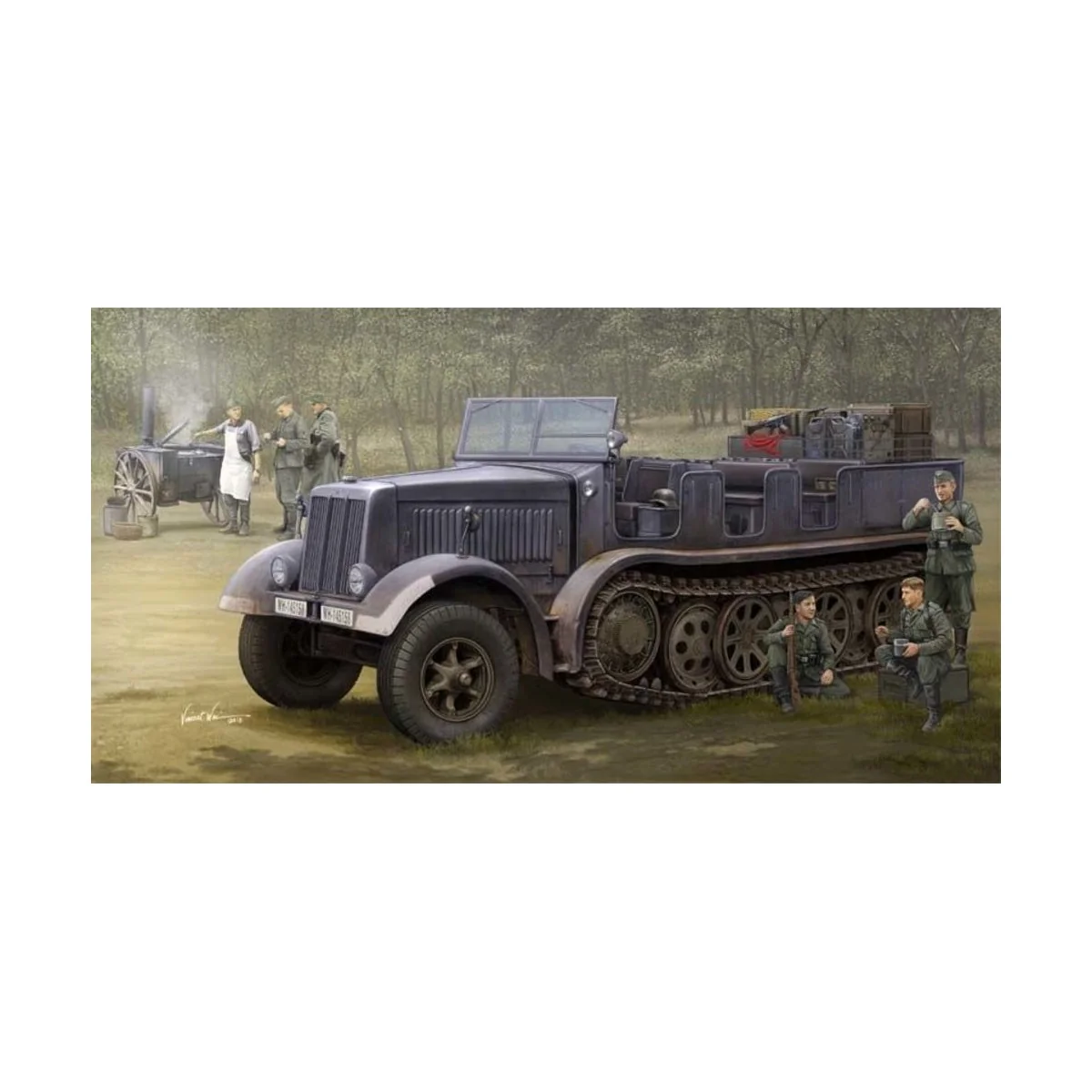 Sd.Kfz.8(DB9)Half-Track Artillery Tractor - Trumpeter 09538